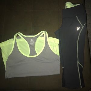 Old Navy Athletic Crop Leggings & Tank